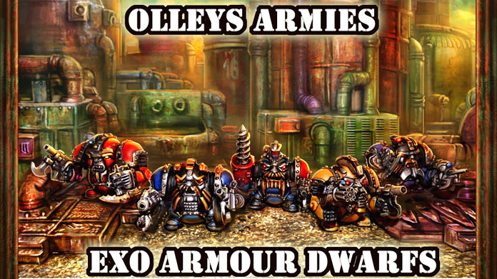 Kickstarter Four Exo Armoured Dwarves