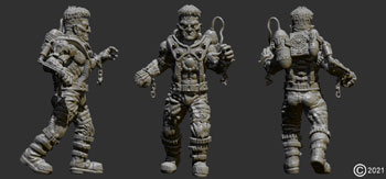 james olley reanimated character sculpt for  antimatter games