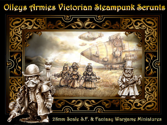 olleys armies, 1st kickstarter Victorian & Steampunk scrunts